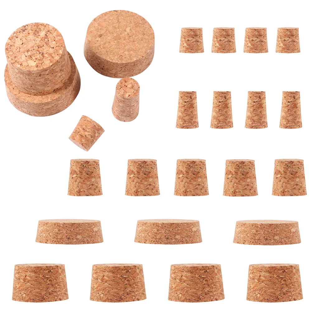 30 Pcs Cork Stopper Plug Alcohol Sealed Bottle Stoppers Sealing Cover Office Aunglasses