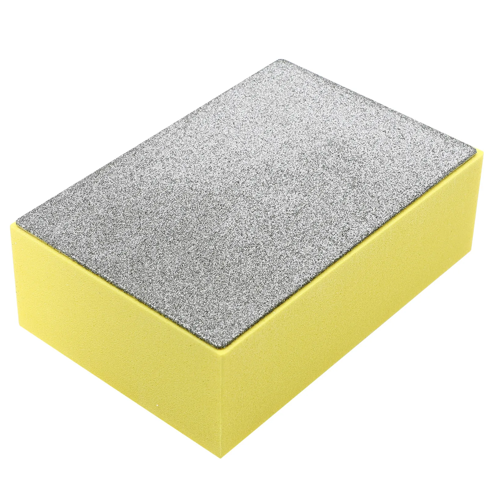 1pc Diamond Hand Wipe Tool 100 Grit High Elastic Sponge Sanding Block For Glass Ceramic Polishing Durable Grinding Pad Hand