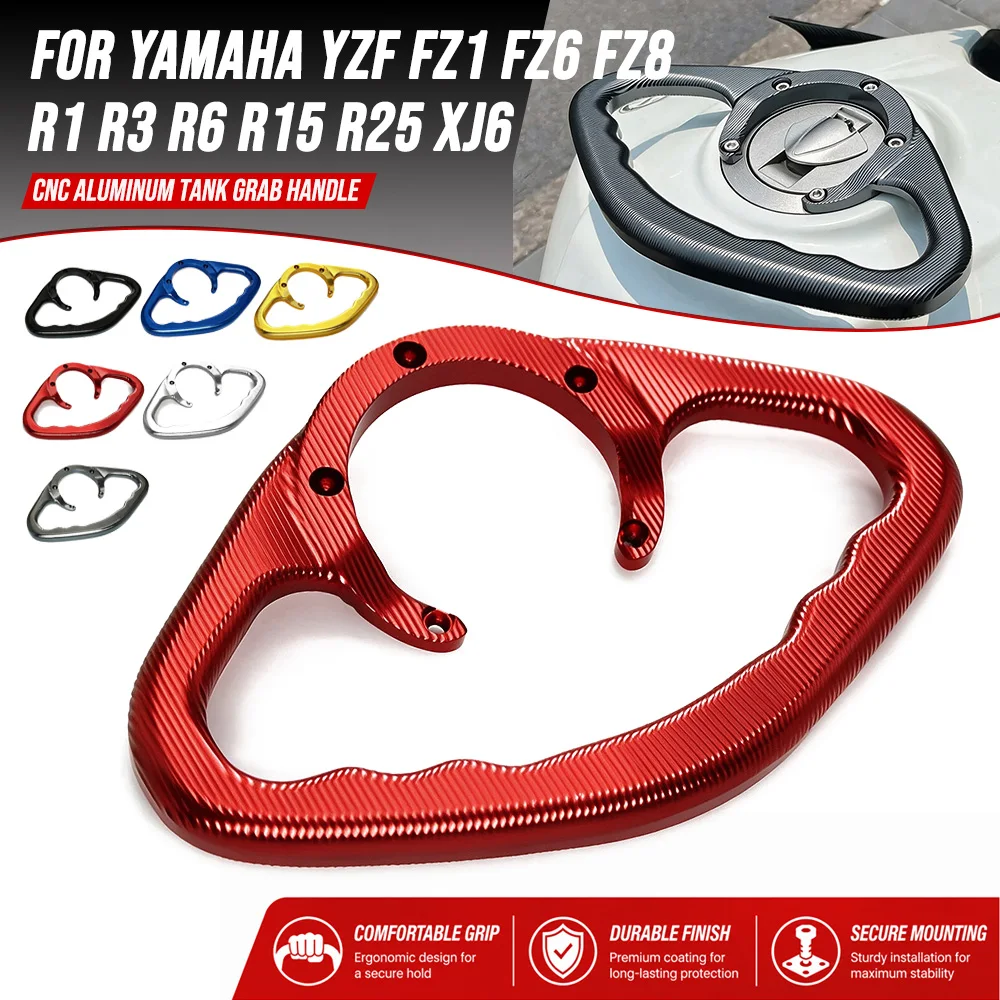 For Yamaha YZF FZ1 FZ6 FZ8 R1 R3 R6 R15 R25 XJ6 Motorcycle Fuel Tank Armrest Handle Fuel Tank Bracket Rear Passenger Hand Grip