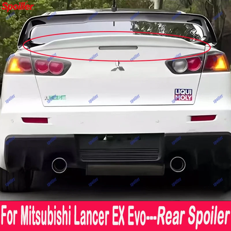 For Mitsubishi Lancer EX Evo 2008 -2015 Trunk Lip Spoiler Wing Car Accessories  Spoiler