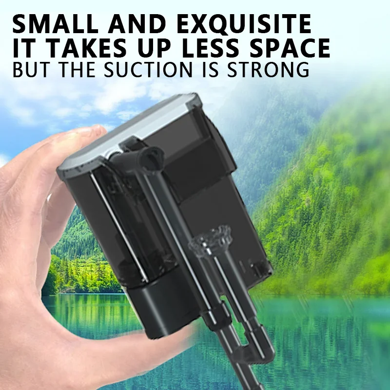 

Aquarium External Hanging Filter Fish Tank Waterfall Oxygenation Mini Filter Box Oil Remover Water Circulation System Supplies
