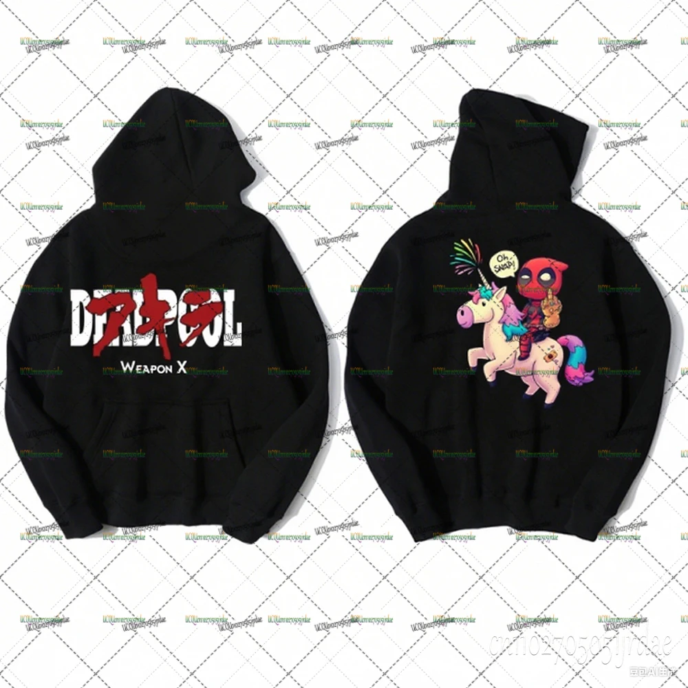 

Marvel Deadpool Hoodies For Kids Funny Cartoon Cosplay Hoodie Oversized Sweatshirts For Men Women Autumn Winter Warm Pullover