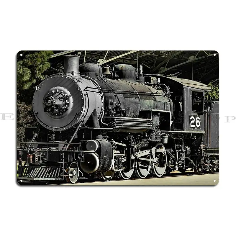 قاطرة بخارية عتيقة، قاطرة فحم قديمة، رقم. 3863 بوصة لإصلاح لوحات الحانة المعدنية لتصميم ملصق تسجيل القصدير المخصص