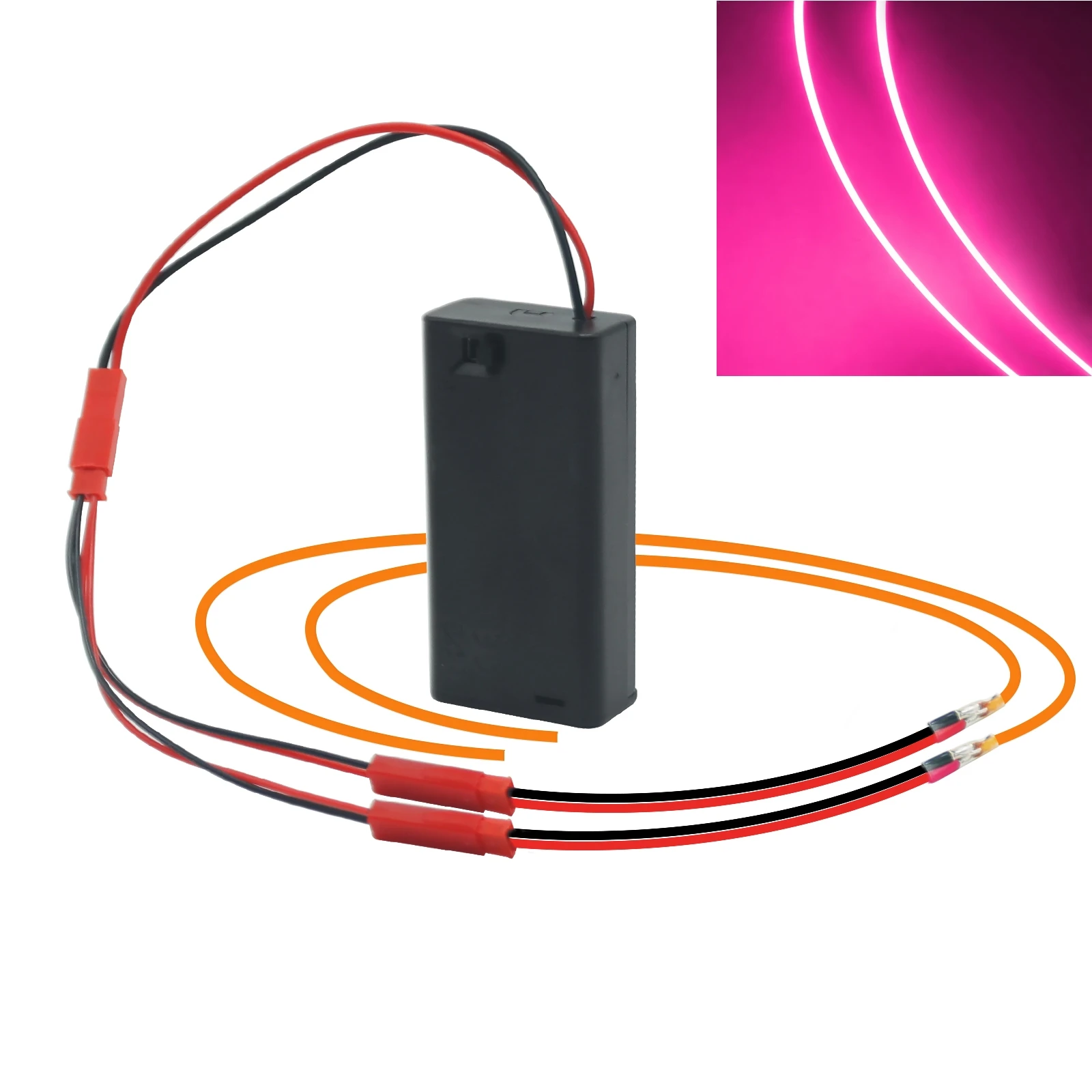 DC 3 V batteriebetriebenes LED-Filament, flexibel, 360° ° Leuchtende leuchtende biegsame DIY kreative Edison-Glühbirne, Lampenteile, Diodenbeleuchtung