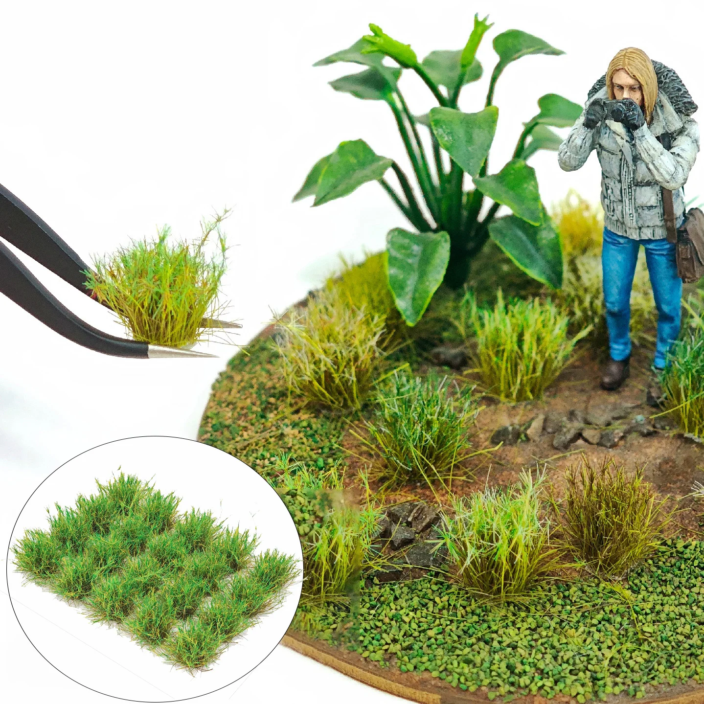 

Simulated 15mm Long Grass Cluster Wild Grass Model Kits Diy Lawn Vegetation Materials Diorama Accessories 20pcs/box