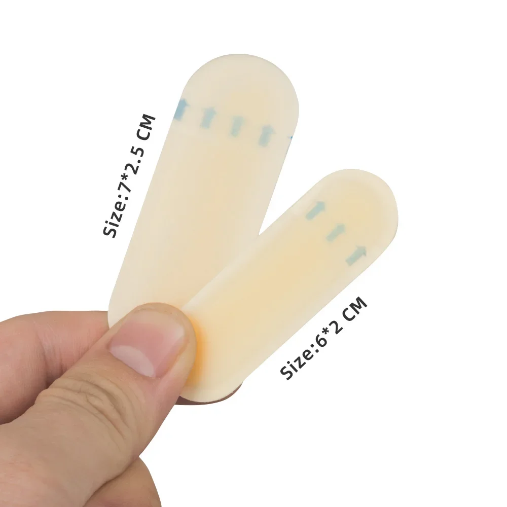 

10pc Adhesive Hydrocolloid Anti-wearing Heel Sticker Eyebrow Tattoo Transfer Sticker Real Operation Skin Print BrowLine Practice