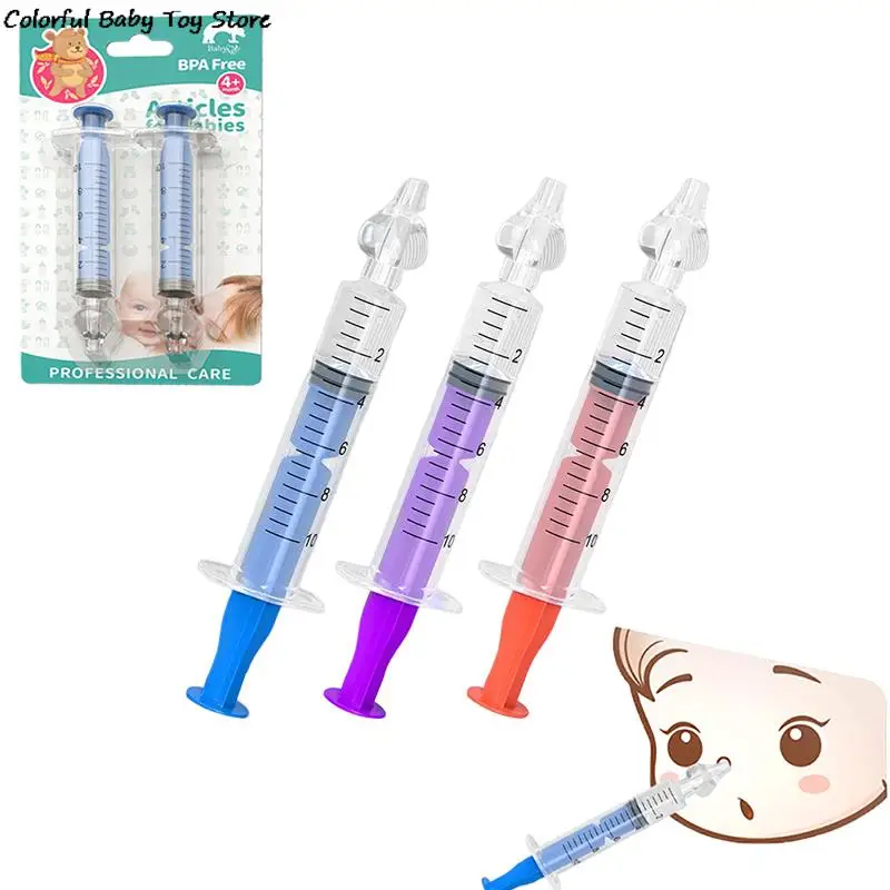 

2Pcs/set 10ML Needle Tube Nasal Aspirator Baby Care Nasal Aspirator Cleaner Baby Nasal Washer Aspirador