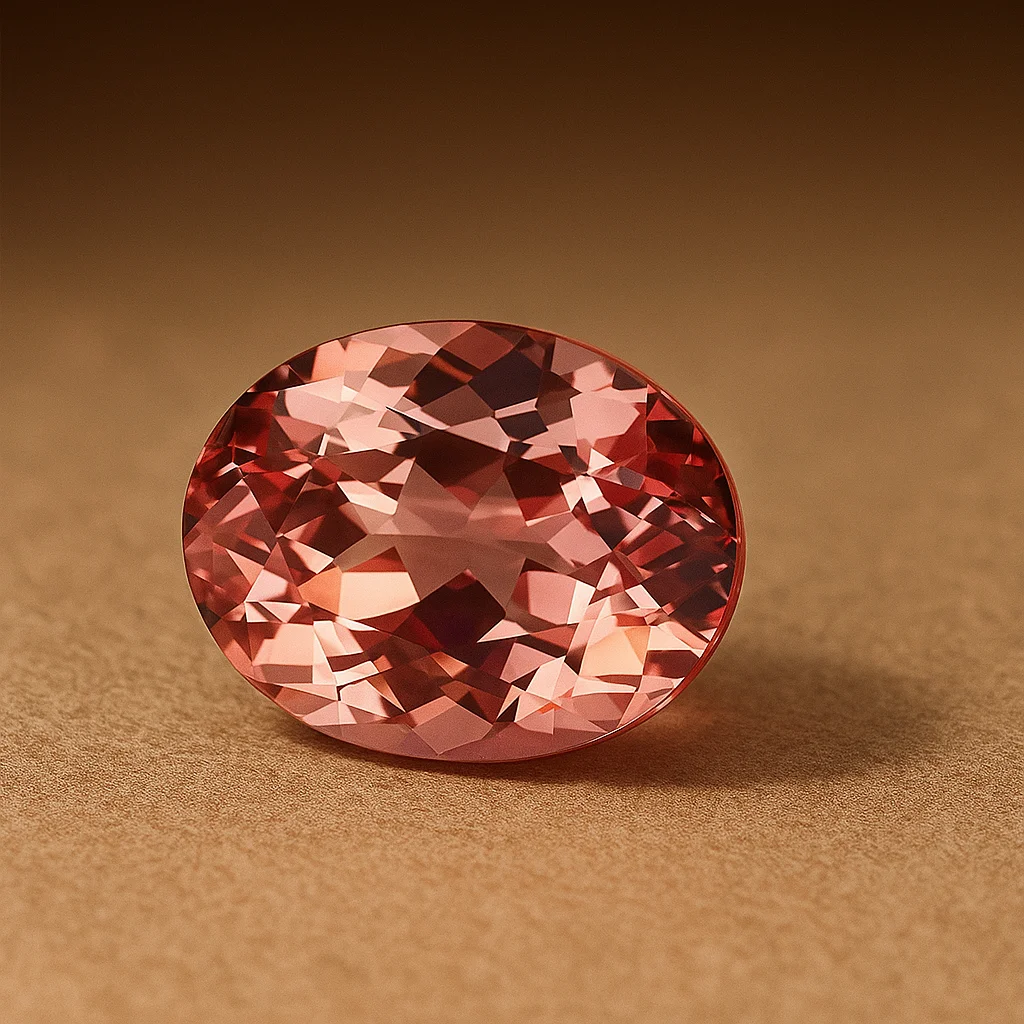 

Lab Grown Padparacha VVS1 Clarity Oval-Cut Gemstone Uncut Stone DIY Jewelry For Making Your Own Engagement Ring Necklace