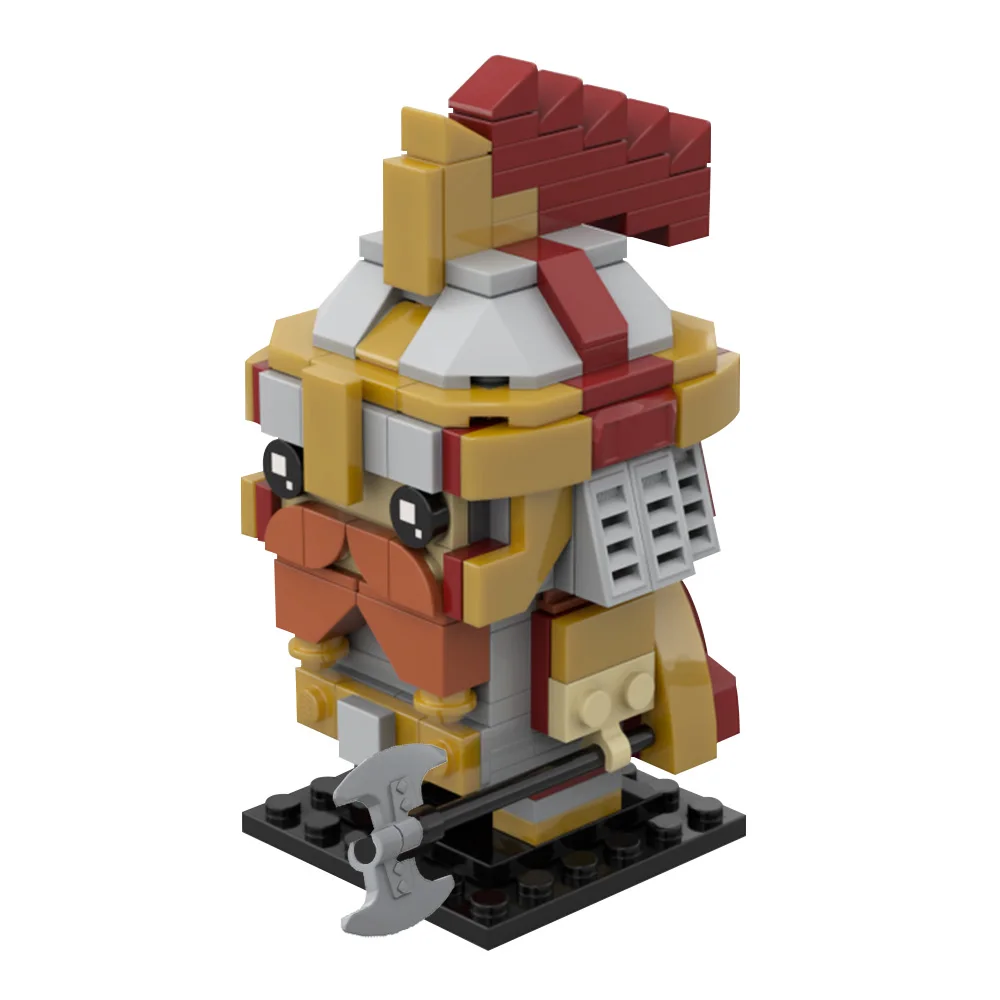 

MOC DainS IronfootS Brickhead, строительные блоки, модель The Ringss, персонажи фильмов, кирпичи, собранная своими руками игрушка, подарок для детей