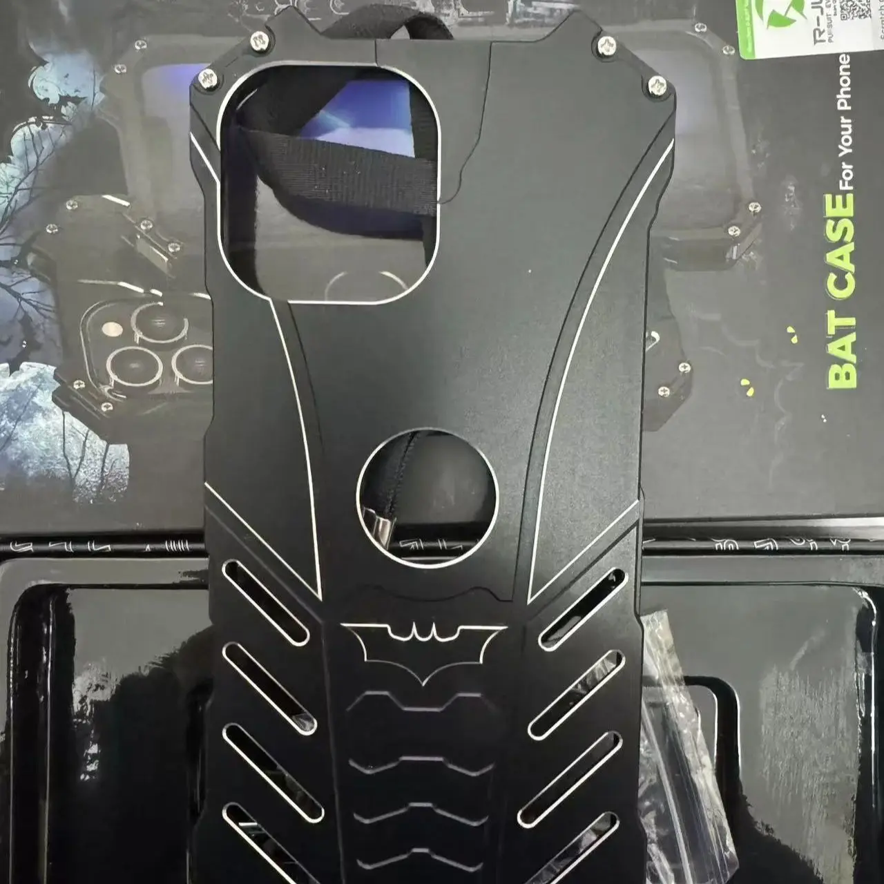 

R-just Mobile Phone Case For Apple Iphone 16 15 14 Plus 13 12 11 Pro Max Armor Heavy Duty Metal Aluminum Cover Cases