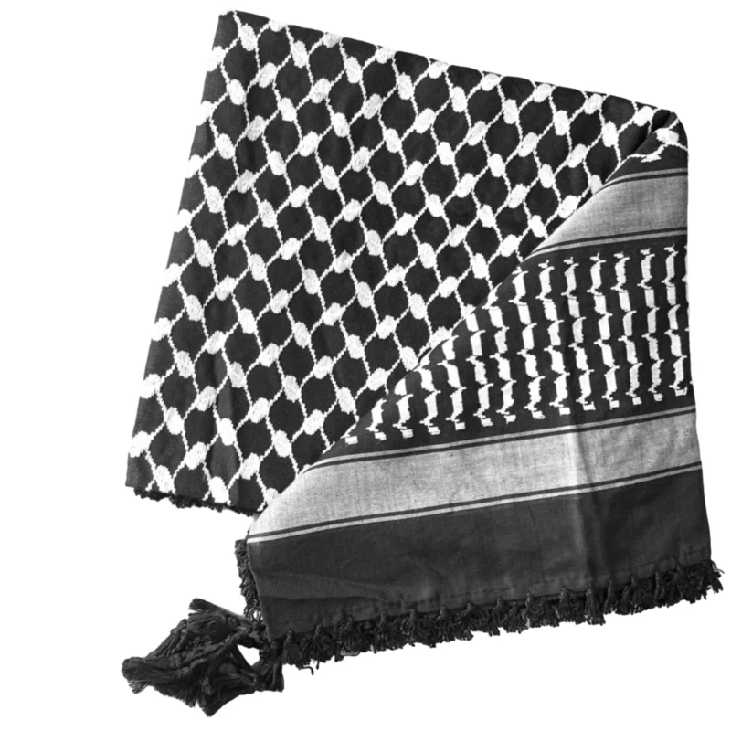 Arab Scarf Religious Square Kerchief Multi Purpose Keffiyeh Headscarf for Adult Dropship