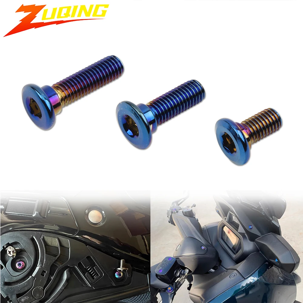 Motorrad Bremsscheibe Schrauben M8 16mm 25mm 30mm Verbrannt Bluing Bolzen Bremssattel Bolzen Bolzen Motocross Zubehör geändert teile