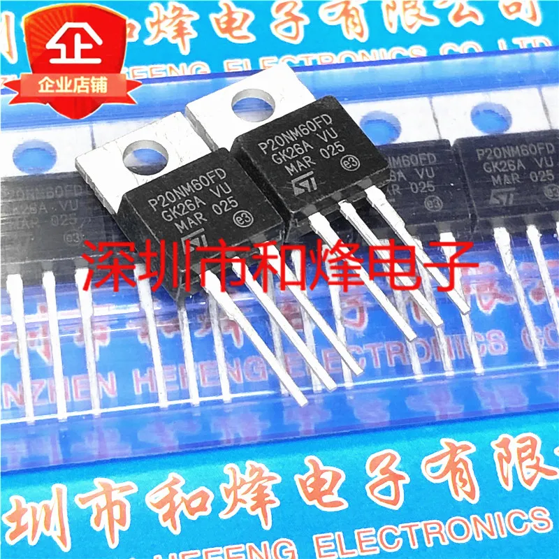 5PCS-10PCS P20NM60FD STP20NM60FD  TO-220 N 20A 600V   ORIGINAL ON STOCK