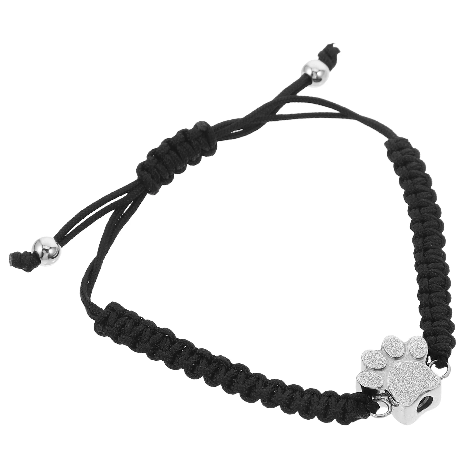 

Pet Ashes Bracelet Urn Stainless Steel Adjustable Size Dog Paw Design Cremation Jewelry Memorial Pet Keepsake Bracelet for Ashes
