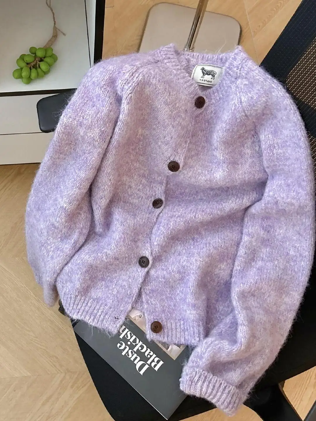 Los gebreide trui jas enkele knoop garen rond Ne dames herfst winter nieuwe Sle Lazy Sle bovenkleding