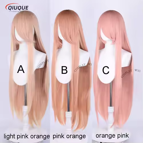 80 Colors 100cm Long Straight Cosplay Wig Anime Compatible Universal Omopinenet Heat Resistant Synthetic Hair Wigs + Wig Cap - Image 30