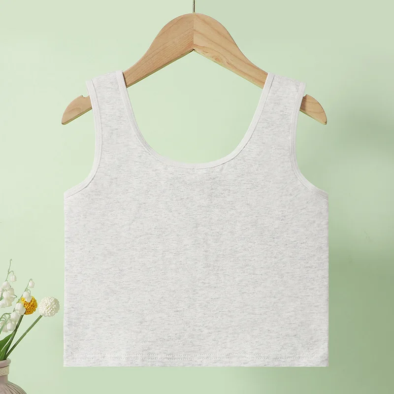 Adolescent Student Underwear Made of Cotton Soft and Comfortable with A Simple Lightweight and Breathable Base Vest for Girls - view 4