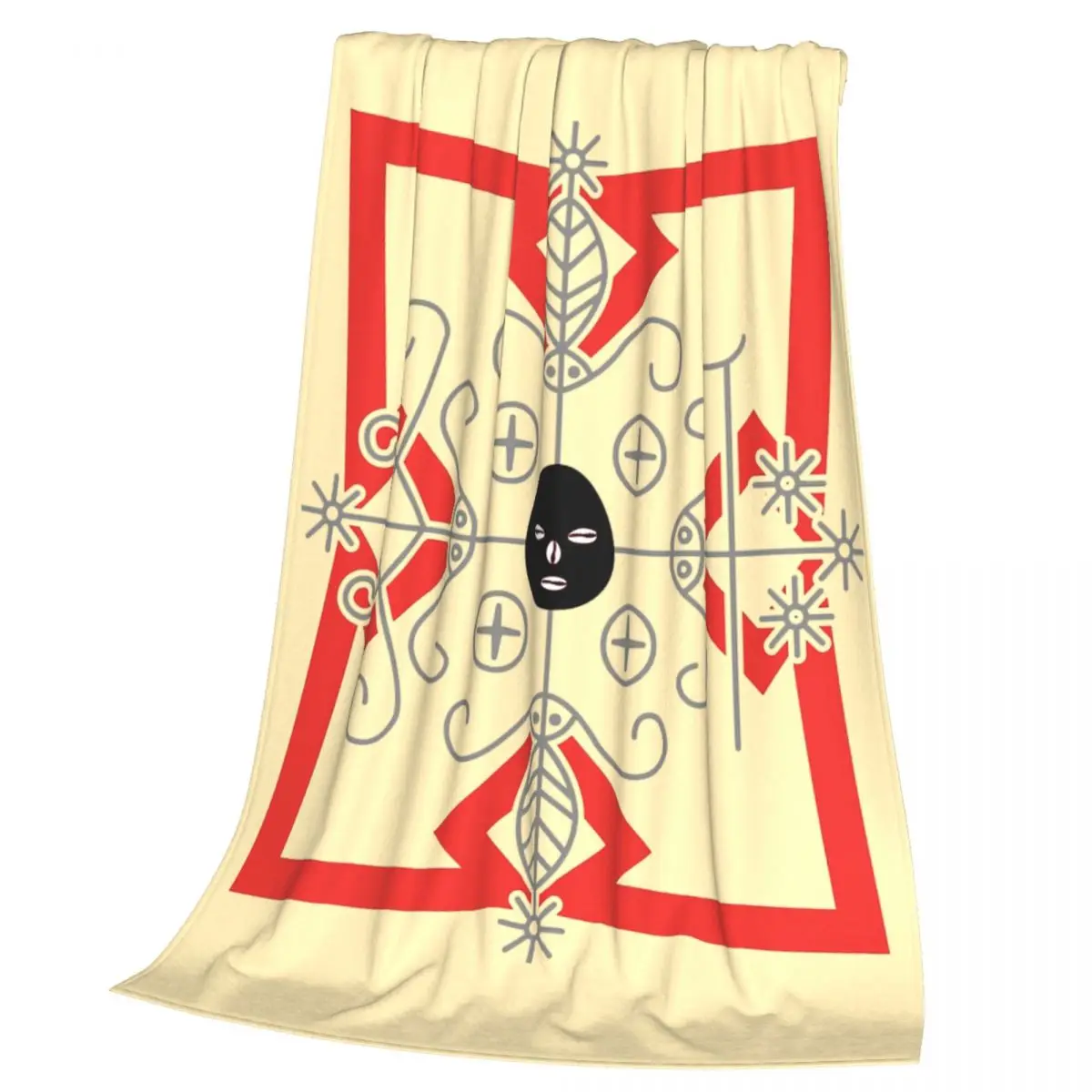 Papa Legba Eleggua Blanket Soft Warm Flannel Throw Blanket Bedspread for Bed Living room Picnic Travel Home Couch