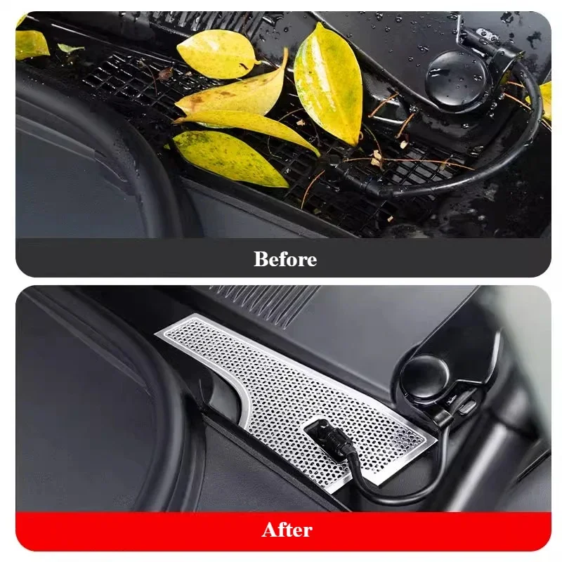 Front Cabin Cover Dust Cover for Zeekr 001 2024-2025 Air Conditioner Intake Trend Protective Insect Net Modification Accessories
