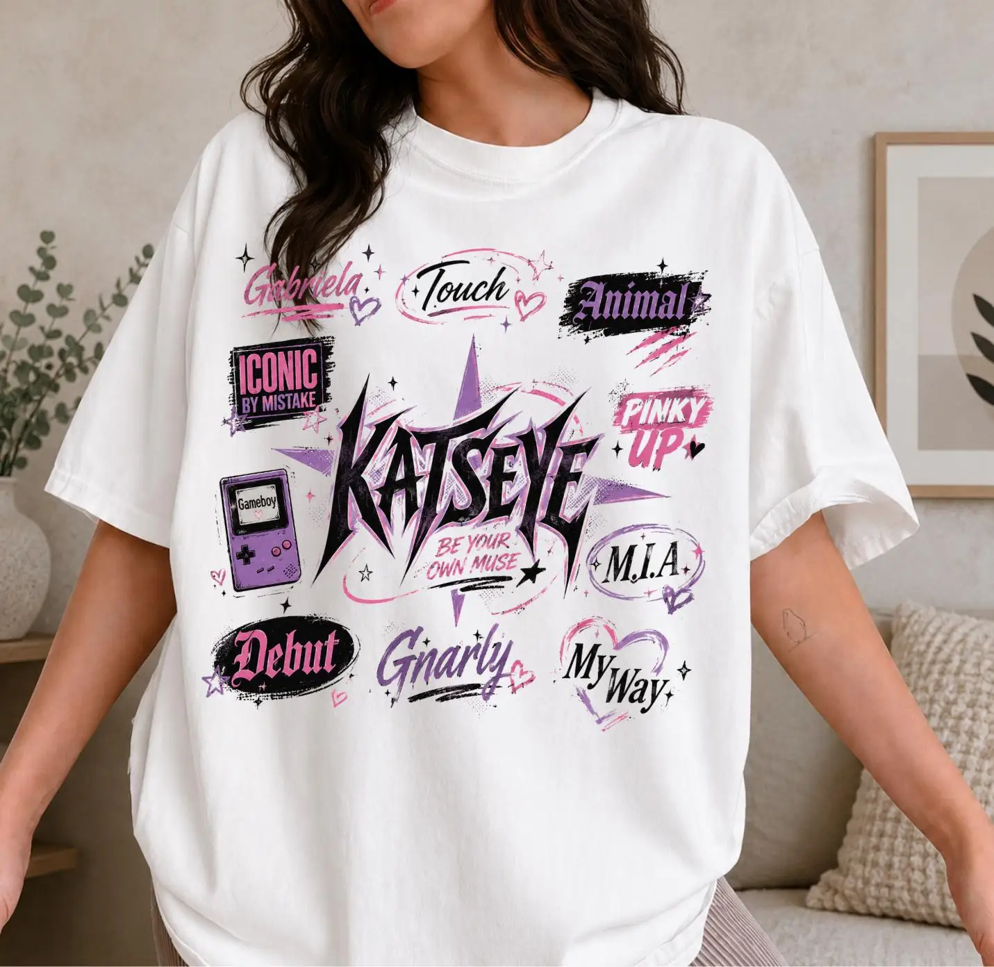 Katseye Grafik-T-Shirt | Kpop World Tour T-Shirt für Kinder & Erwachsene – Detail 7