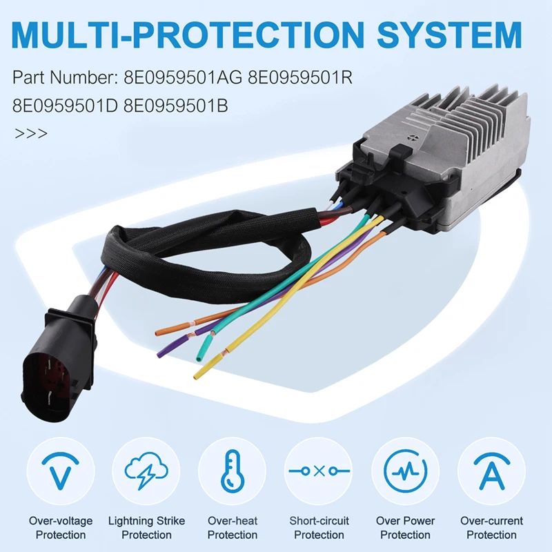 Radiator Cooling Fan Control Unit Module For  A4 Quattro 02-09 8E0959501AG 8E0959501R 8E0959501D 8E0959501B