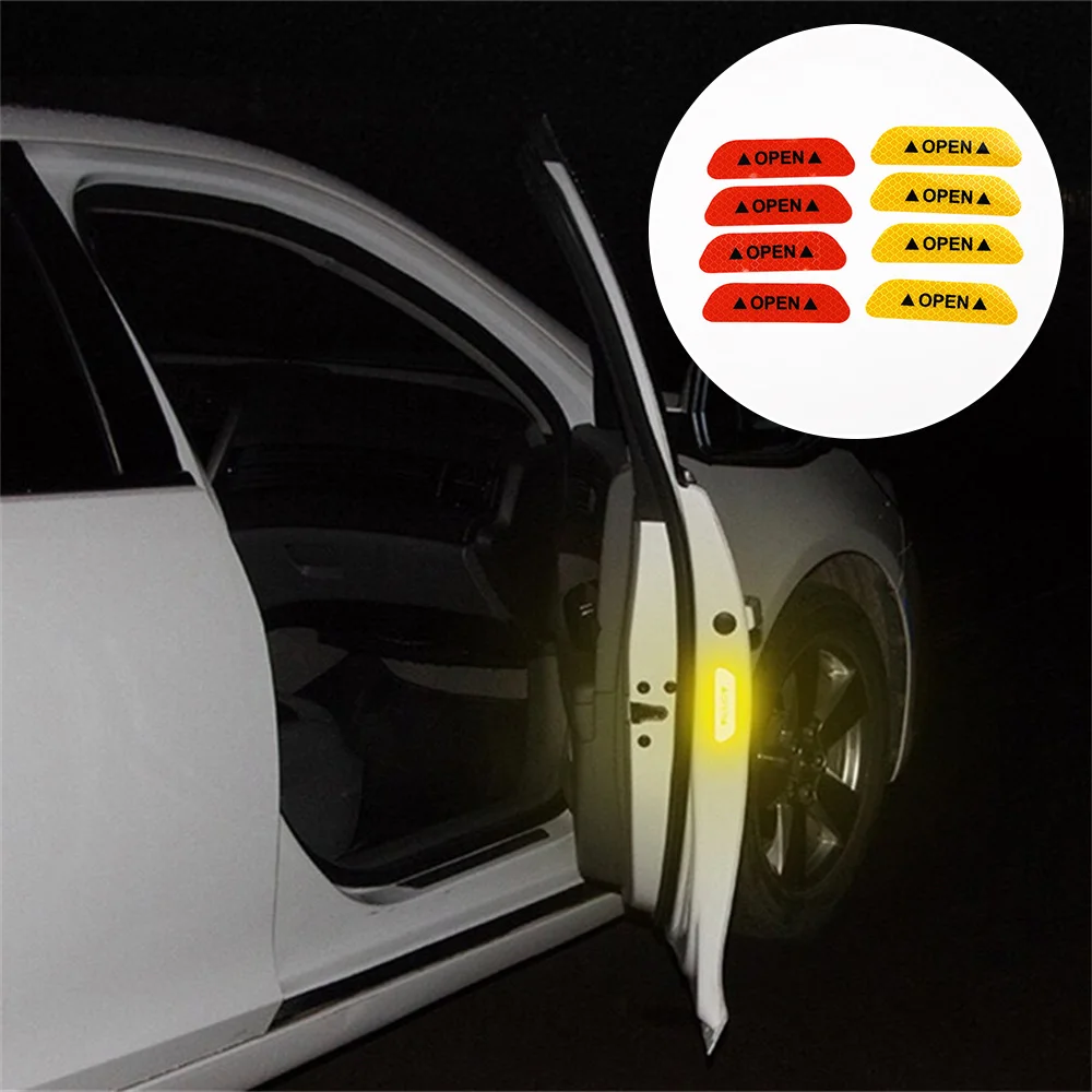 Car Door Anti-Collision Warning Sticker For Audi Q2 Q3 Q5 Q5L Q7 Q8 A1 A3 S3 A4 S4 A4L A6 S6 A7 S7 A8 RS4 A5 S5 Allroad Prologue