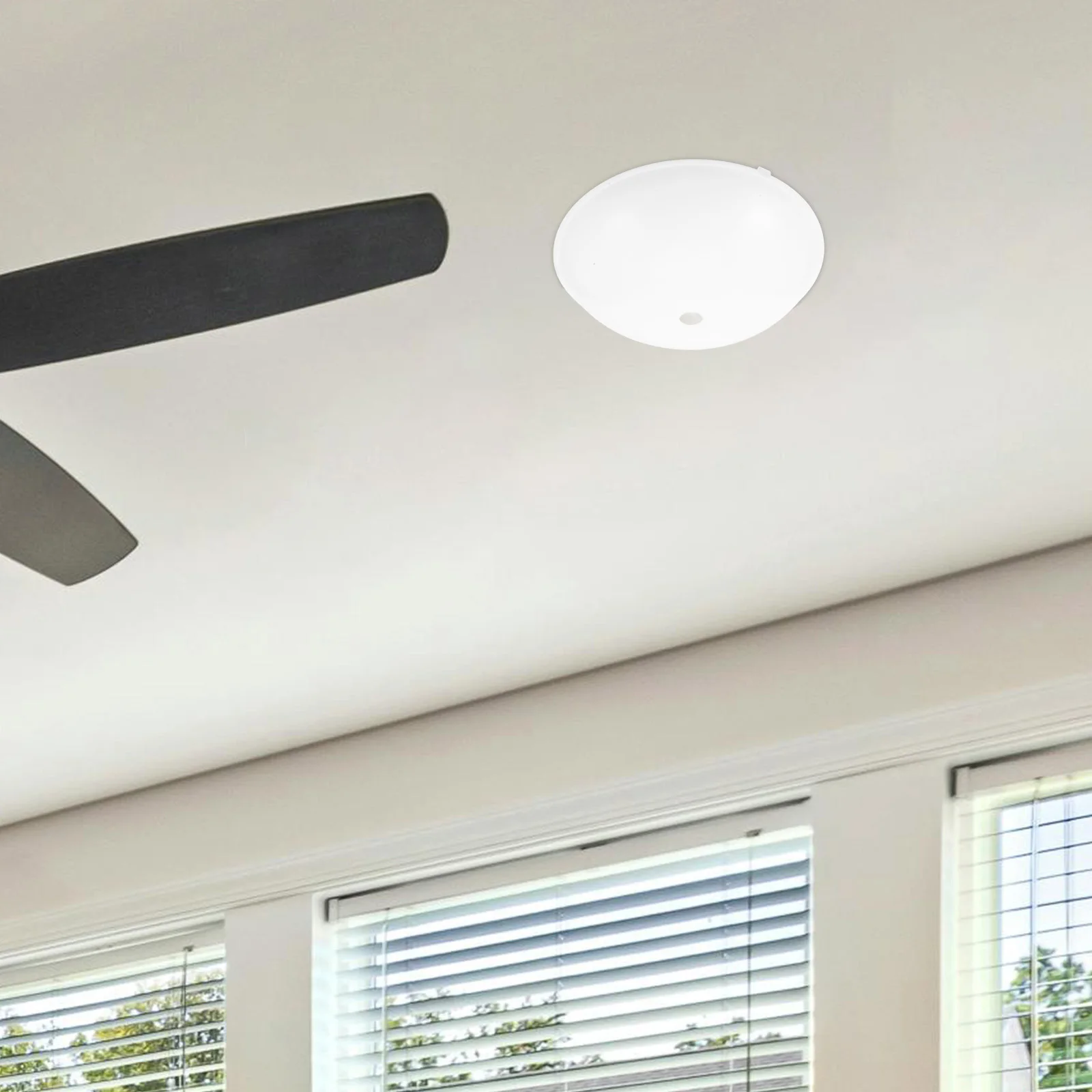 

Round Ceiling Shade Plastic Lampshade Cover For Hallway Bedroom Staircase Easy Installation Modern Replacement Light