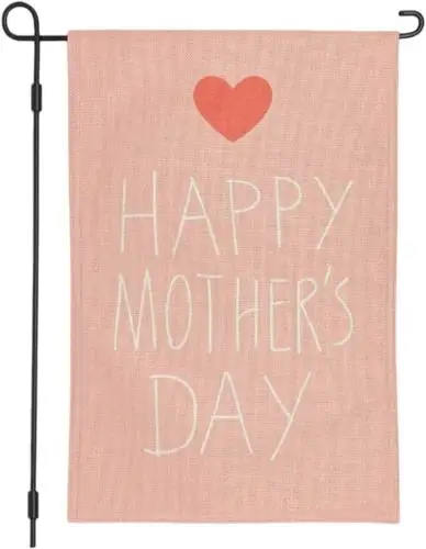 Happy Mother'S Day Garden Flag,Burlap Mother'S Day House Flag Double Sided Outdo