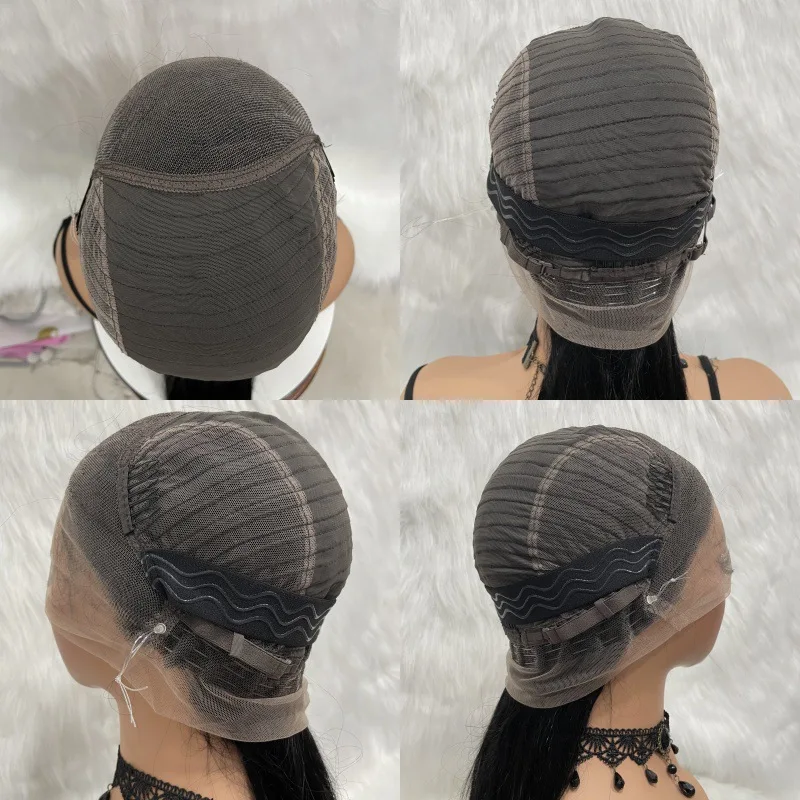 18-32 بوصة اللون البني حزام غير مرئي 360 شعر مستعار أمامي مستقيم الدانتيل مع # 4 ألوان شعر عذراء برازيلي نهاية كاملة