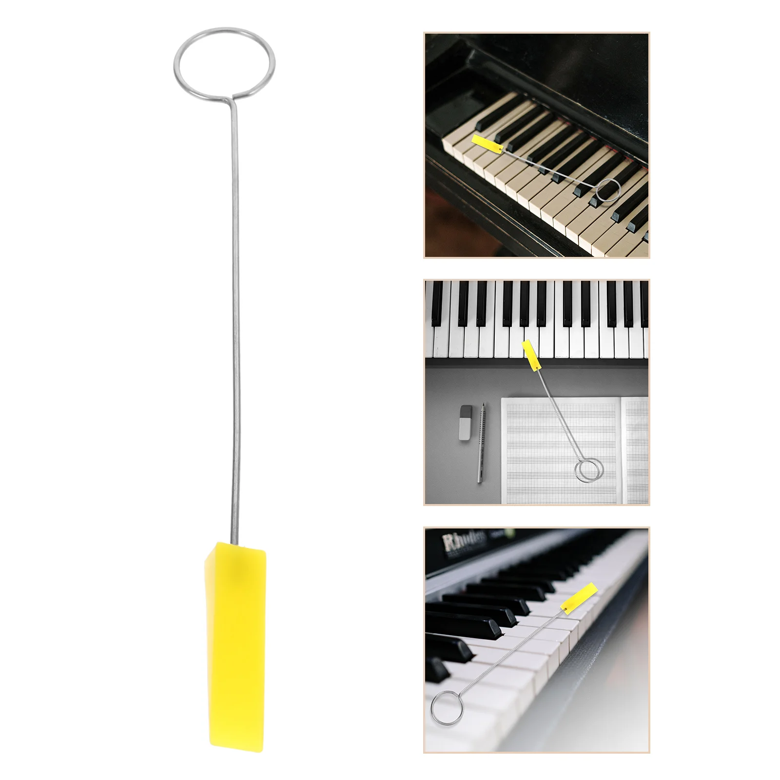 

Piano Tuning Tool Set with Rubber Mutes and Stainless Steel Tuning Hammer for Accurate Piano Repair and Maintenance