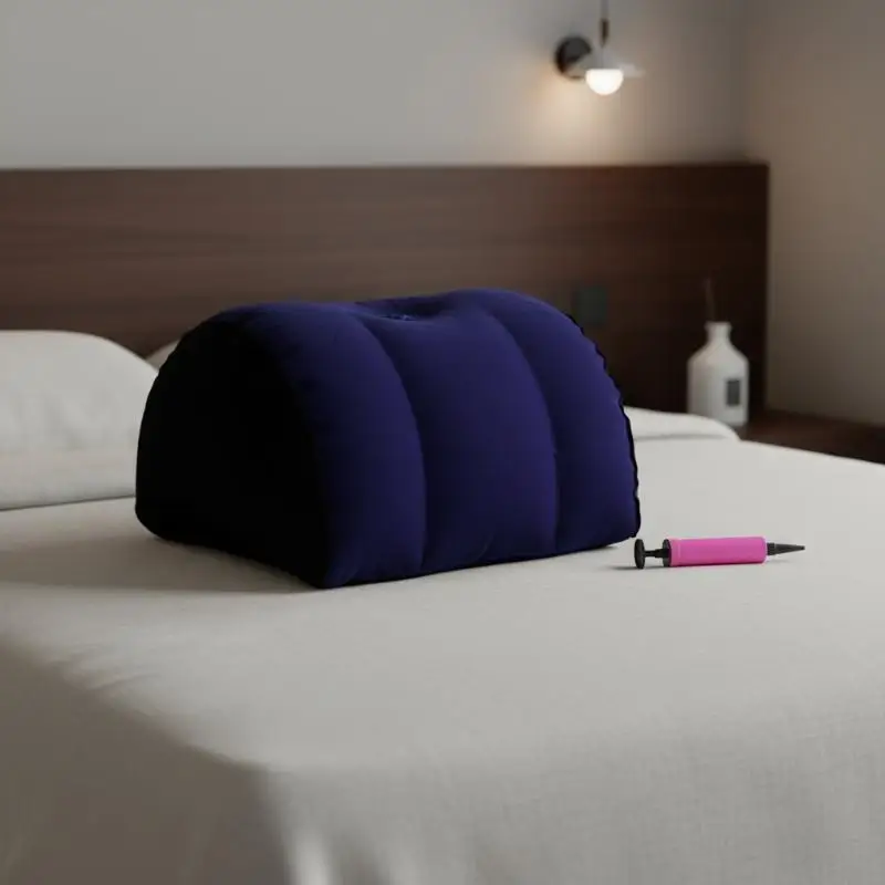 Inflatable Half Moon Support Pillow Inflatable Wedge Pillow Portable Inflatable Leg Elevation Cushion For Home Travel Relax