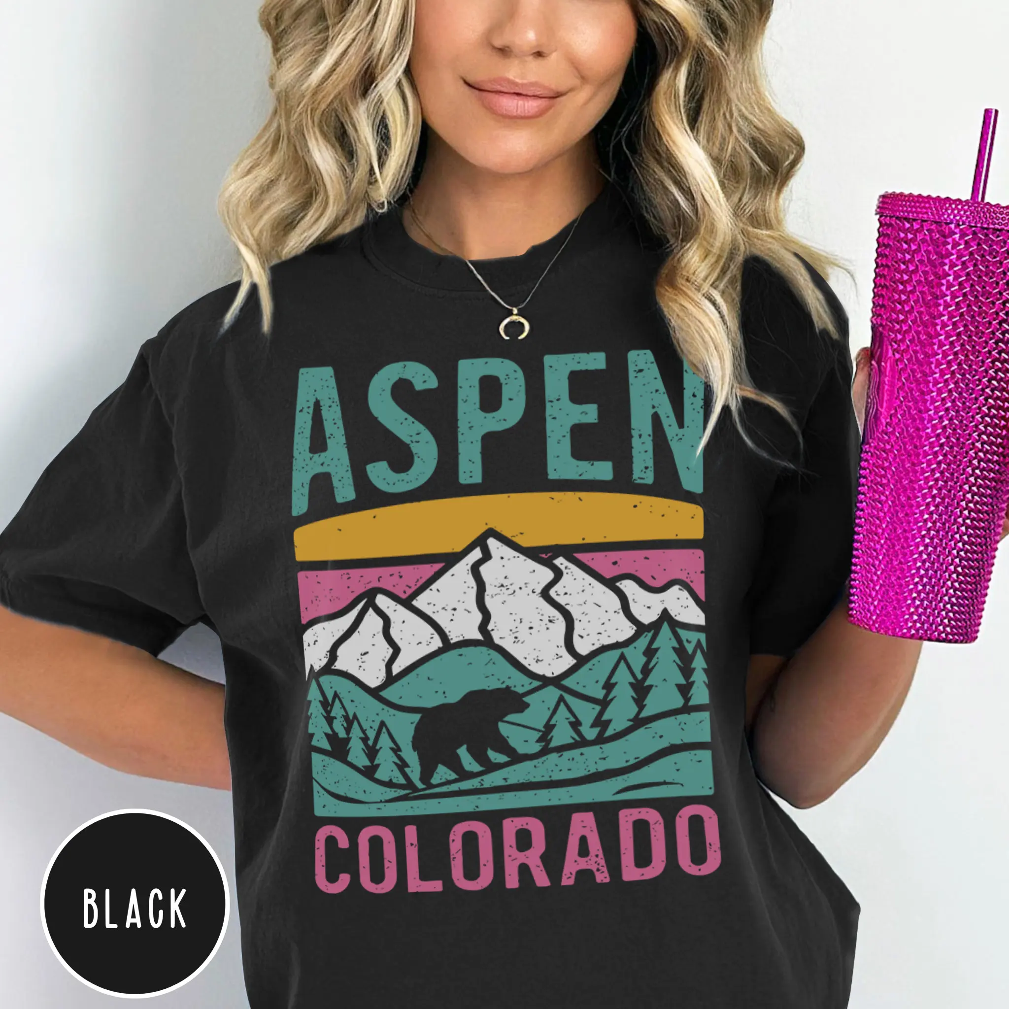 Aspen T Shirt Ski Colorado Sweater Winter Bachelorette Apres Trip Crewneck Resort