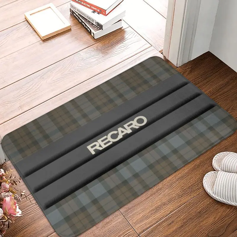 Recaros Logo Front Floor Door Entrance Welcome Mats Indoor Kitchen Bathroom Doormat Bedroom Living Room Carpet Rug Footpad