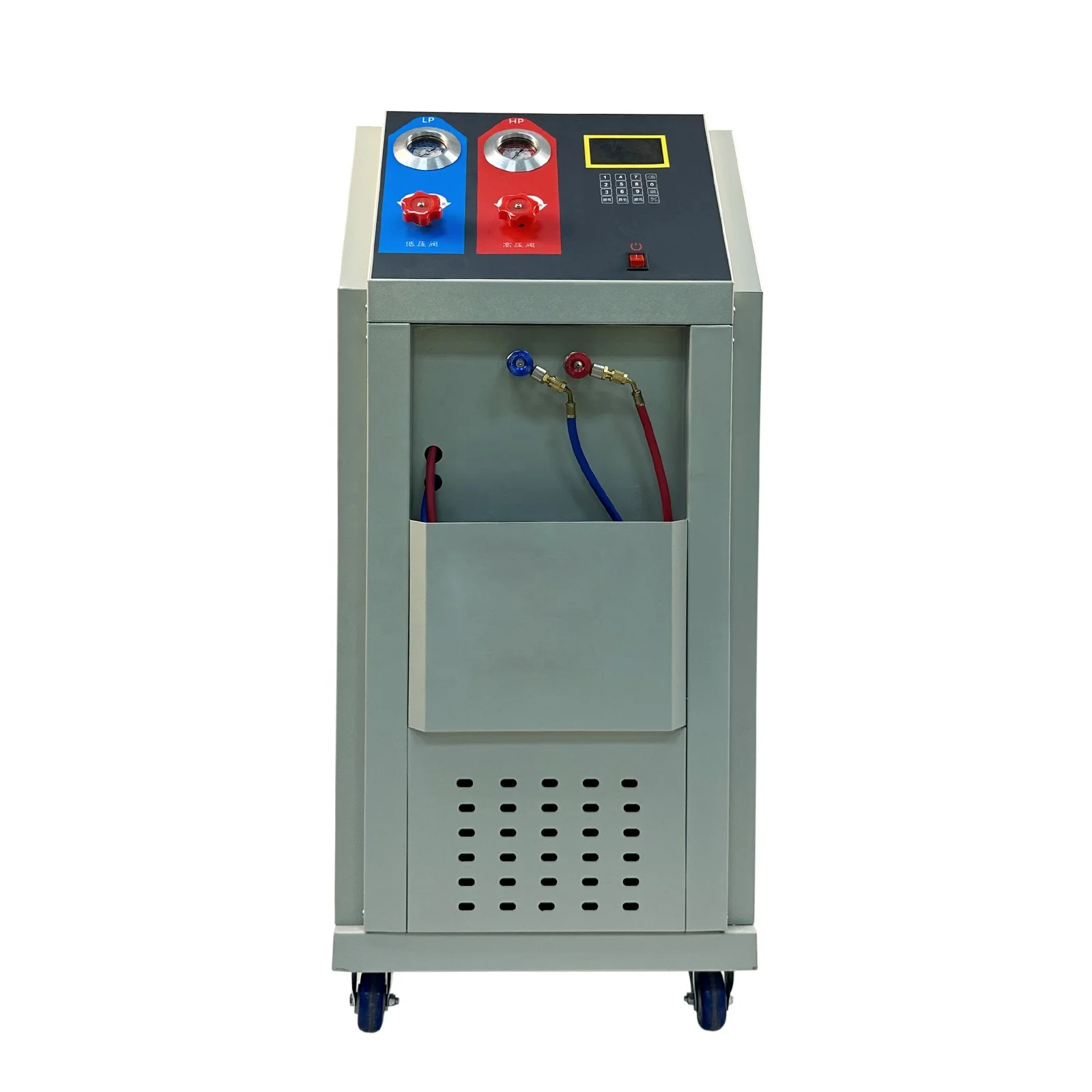 -9002B Gray AC220V/50Hz Air Conditional Refrigerant Recovery Filling Recycling Machine Fot Car Refrigerant