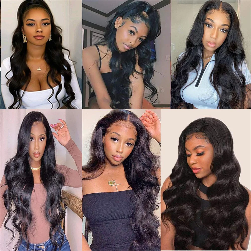 Body Wave Bundles Human Hair Weave Bundles Brazilian Weave Extensions Natural Color 10-30 Inch 1/3/4 Bundles Loose Body Wave