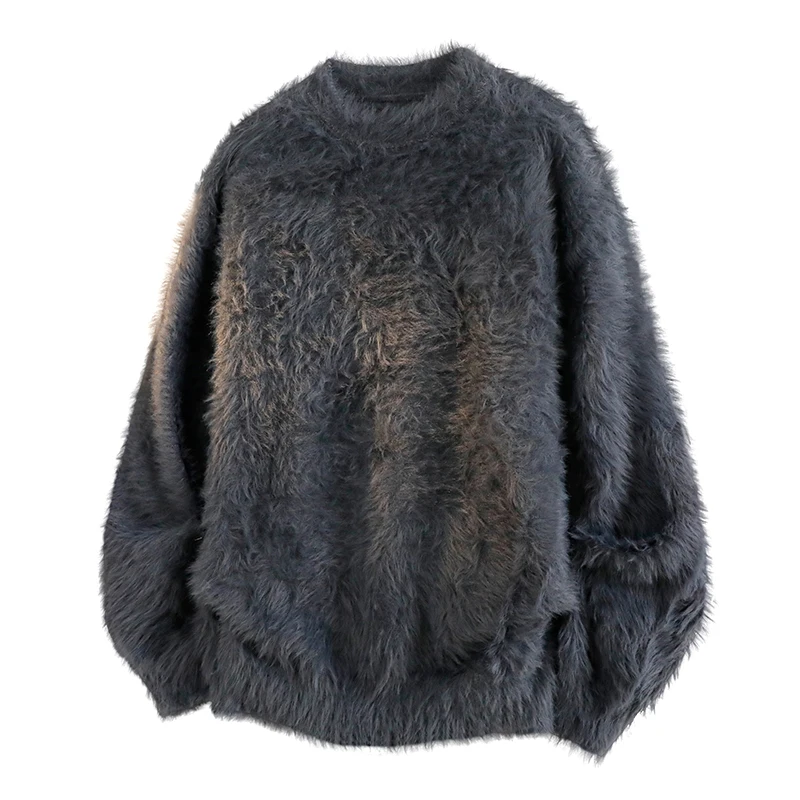 High-quality Sports Leisure Knitted Pullover Sweater Comfortable Versatile Breathable Solid Color Top Men's Knitted Sweater