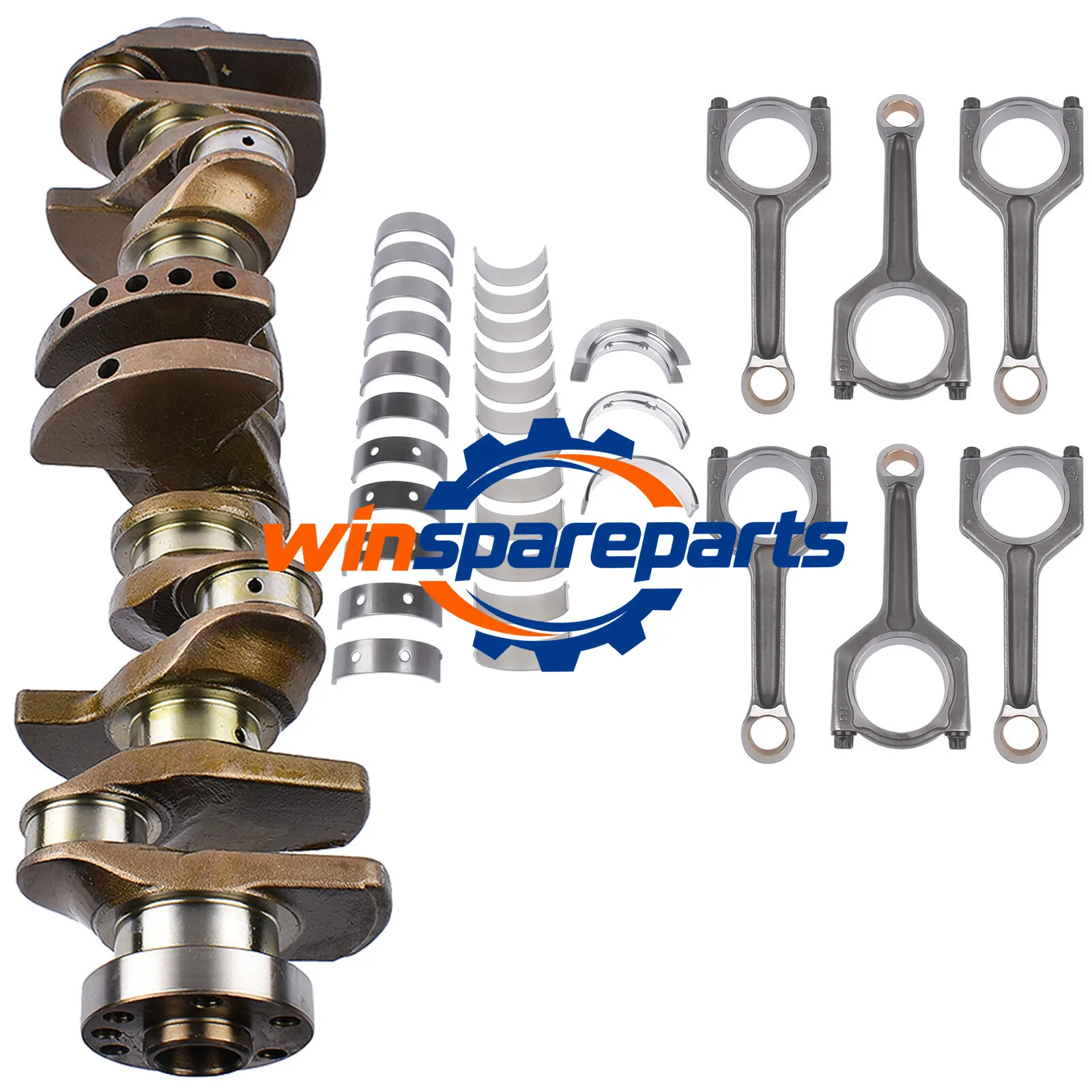 N55B30 Engine Crankshaft & Connecting Rods & Bearing Set For BMW 135i 335i X1 X3