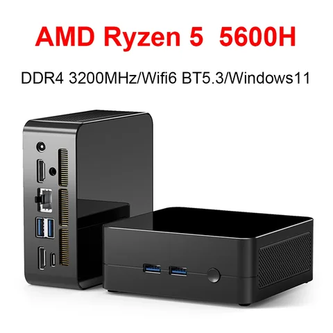Ryzen 5 5600h mini pc - купить недорого | AliExpress
