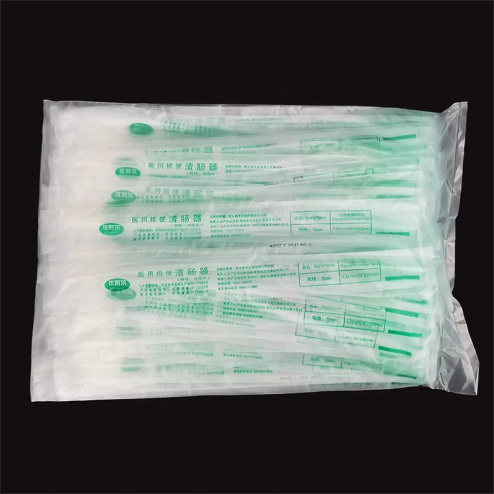 5PCS Disposable Rectal Catheter Silicone Head Enema Rectum Flush Head Drainage Tube Anal Canal Catheter Bidets Accessories 39cm