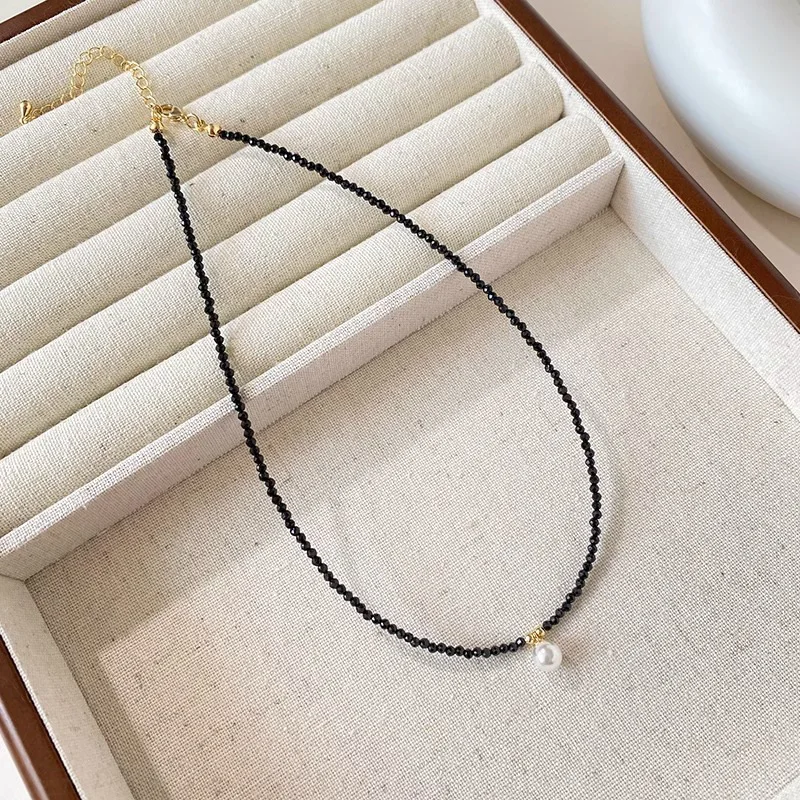

New 925 Sterling Silver Necklace Simple Style Charm Woman Clavicle Chain Choker Birthday Party Gift Exquisite Jewelry