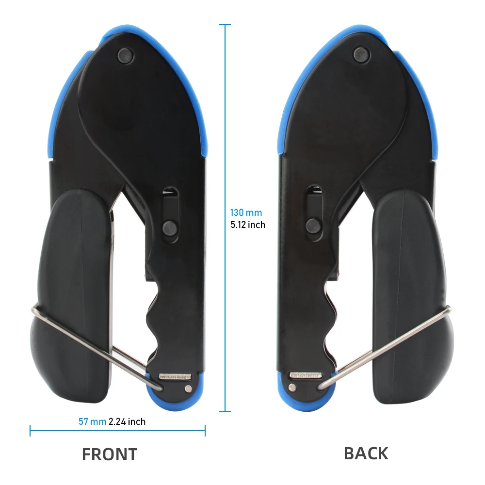 RG59,RG6 Wire Stripper Crimper Tool Kit Coaxial Cable Crimping Pliers Set With 10PCS RG6 F Compression Connectors