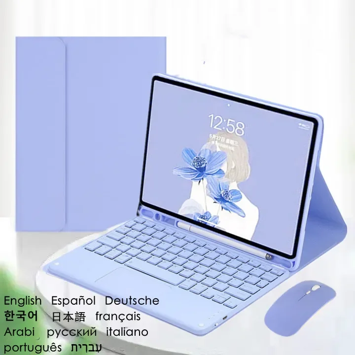 

Чехол Funda для iPad Air 11 2024 с клавиатурой, трекпад, чехол для клавиатуры, чехол для iPad Air 6-го поколения, 11 дюймов, 2024, чехол M2