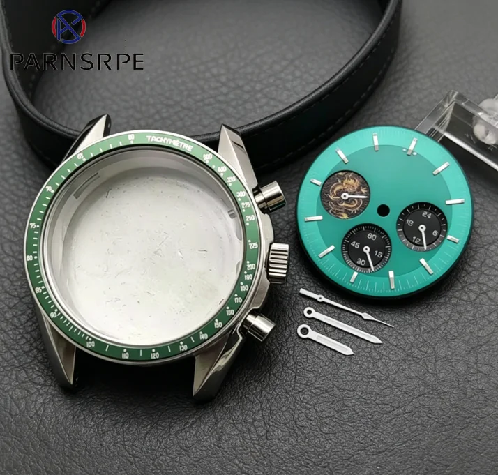 

New 40mm Waterproof Case For VK63 Calibre Case Watch Accessories 20mm Strap, 32.5mm Aseptic Dial