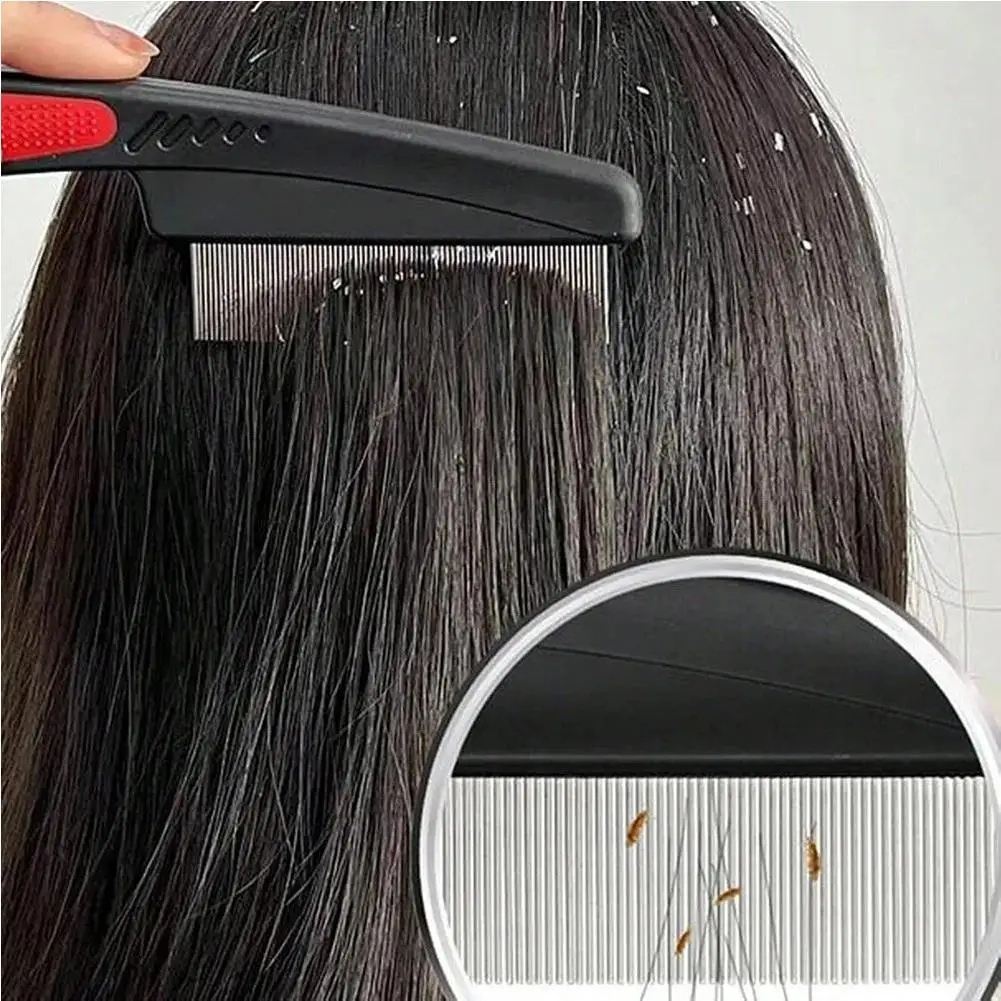 Ultra Fine Nit Comb Dandruff Remover Head Lice Comb For Kids Adults Anti Lice Eggs Hair Brush