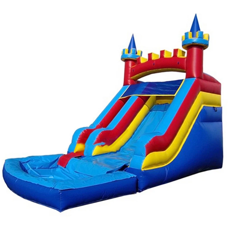 PVC Inflatable Water Slide With Pool Outdoor Play Inflatable Slide Water Park Play For Kids And Adults