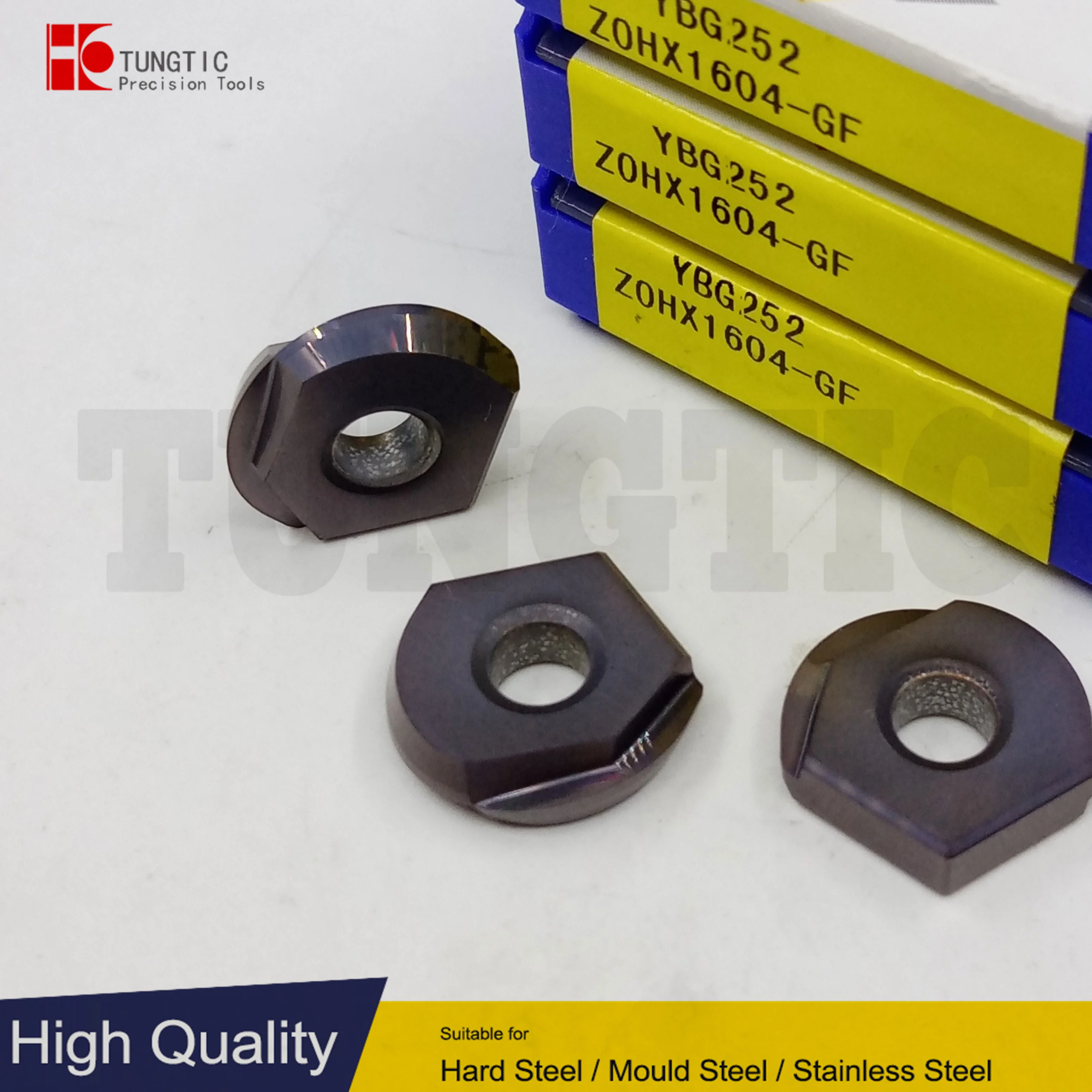 ZOHX1604-GF YBG252 Indexable Milling Inserts Carbide Cutter Tools For Cast Iron Machining Metal