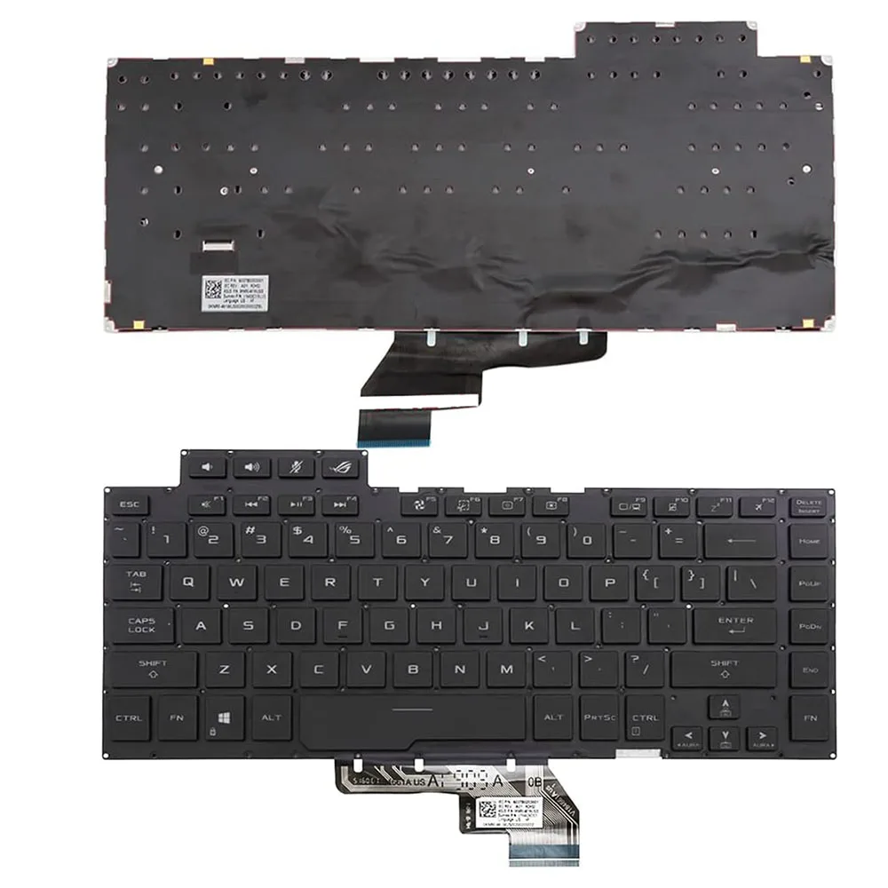 

GX502G Laptop Keyboard For ASUS ROG Zephyrus S GX502GV GX502GW Black With RGB Backlit Without Frame United States US/Russian/SP