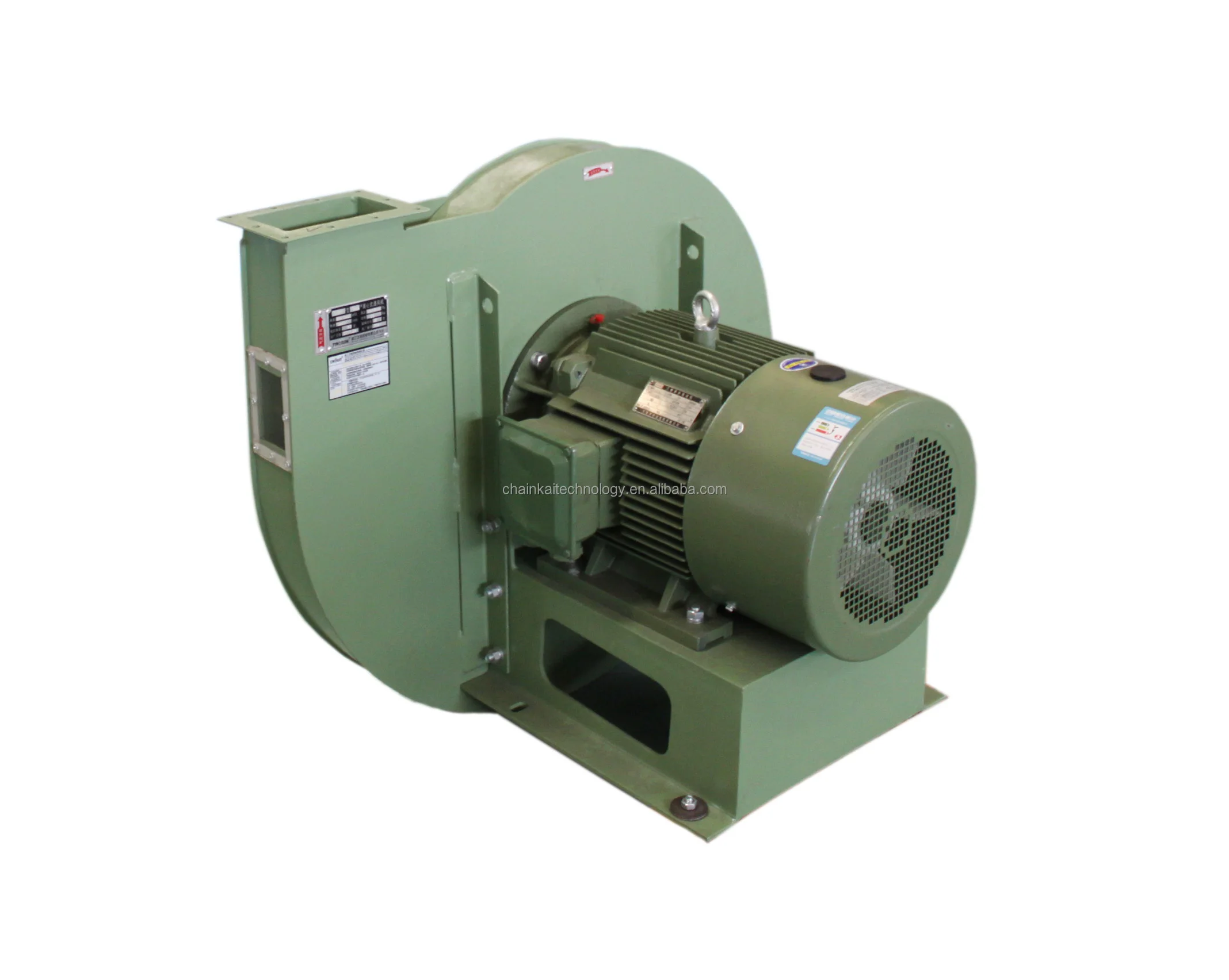 Environmentally Dust Removal and Collection Centrifugal Fan Radial Fan AC 220V 380V Industrial Ventilation Fan Blower 9-19-6.3A