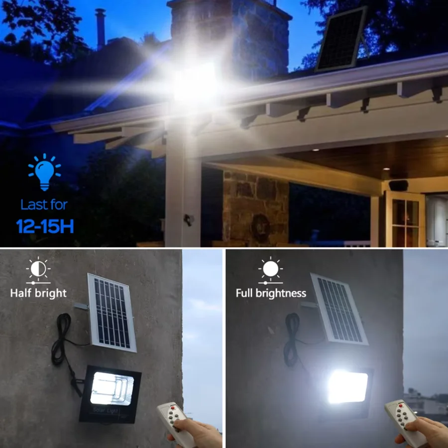 Solar Light LED Lamp Waterproof Floodlight Panel Solar Lighting Foco Led Spotlights Wall Garden Solar Powere Sun Lights Outdoor image 3