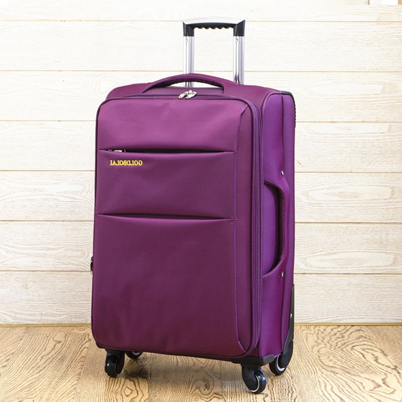 Ox Fabric Lage Small 20 Inch Carry-On Suitcase with Combination Lo And Four-Way Rotating Wheels for Travel